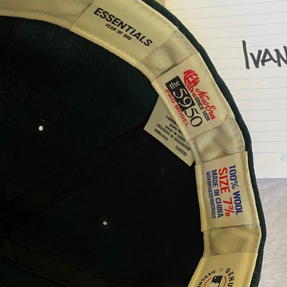 Fear of God x New Era Dark Green 7 3/8 - Picture 4 of 4